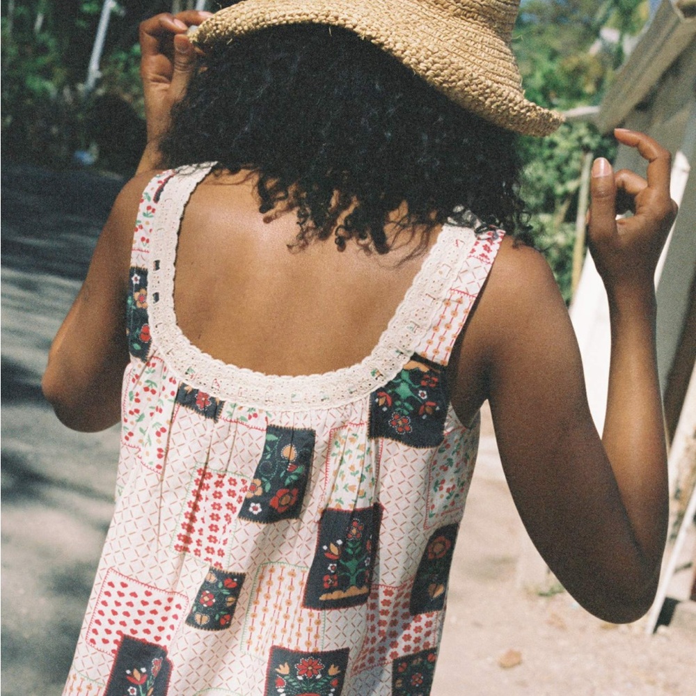 Christy Dawn Sylvie Dress Garden Patchwork - Picture 4 of 9